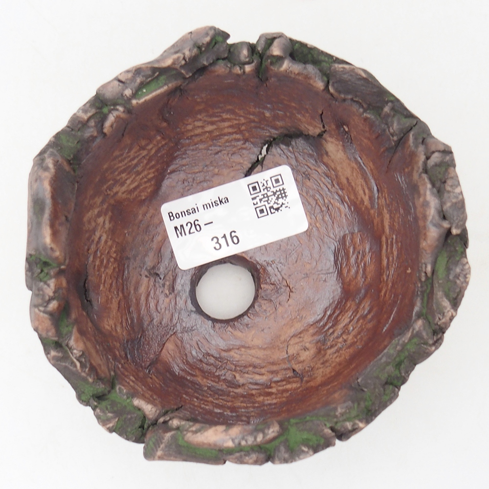 Keramická Skořápka 10,5 x 10,5 x 8 cm , barva zelená