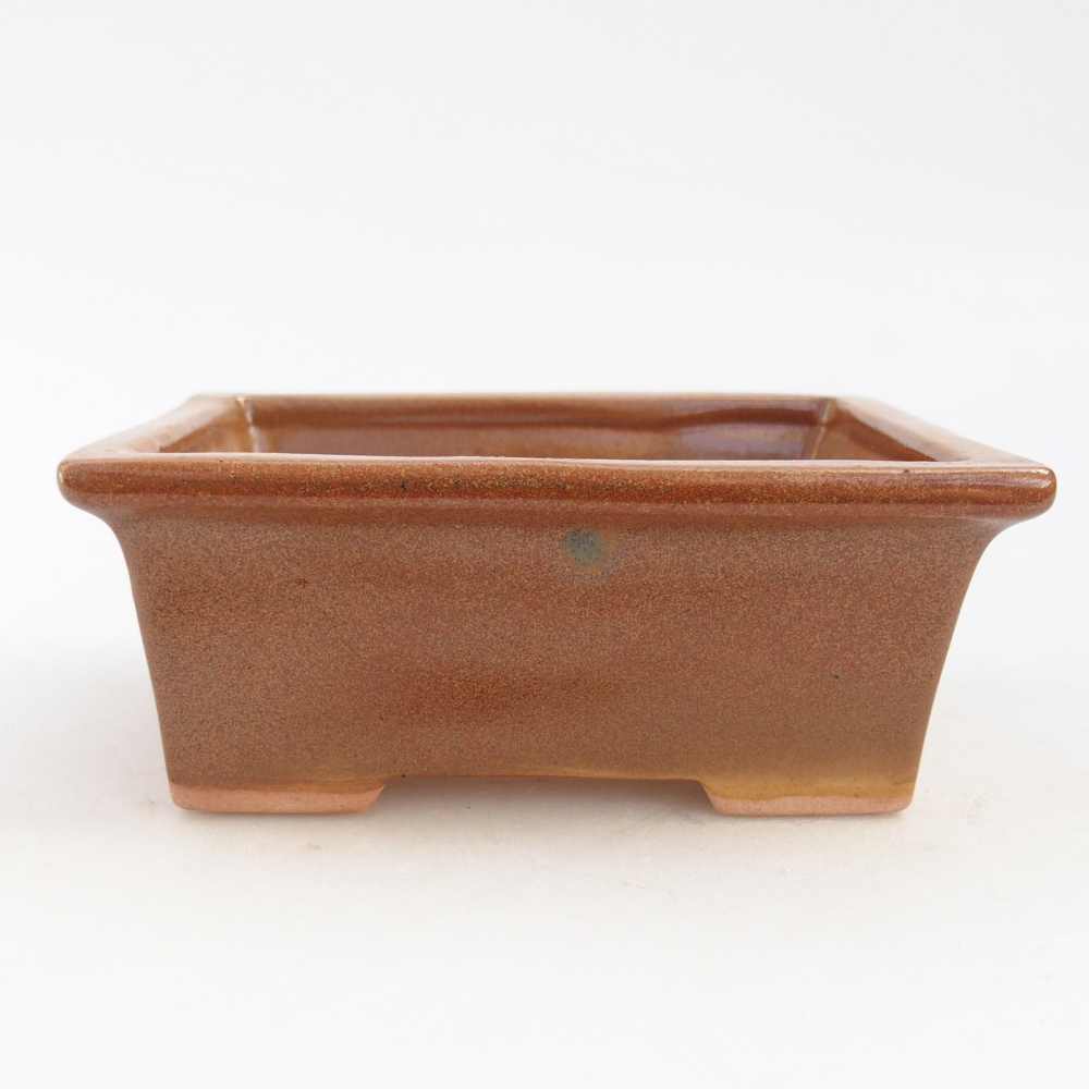 Keramická bonsai miska 11,5 x 9 x 4,5 cm, barva hnědá