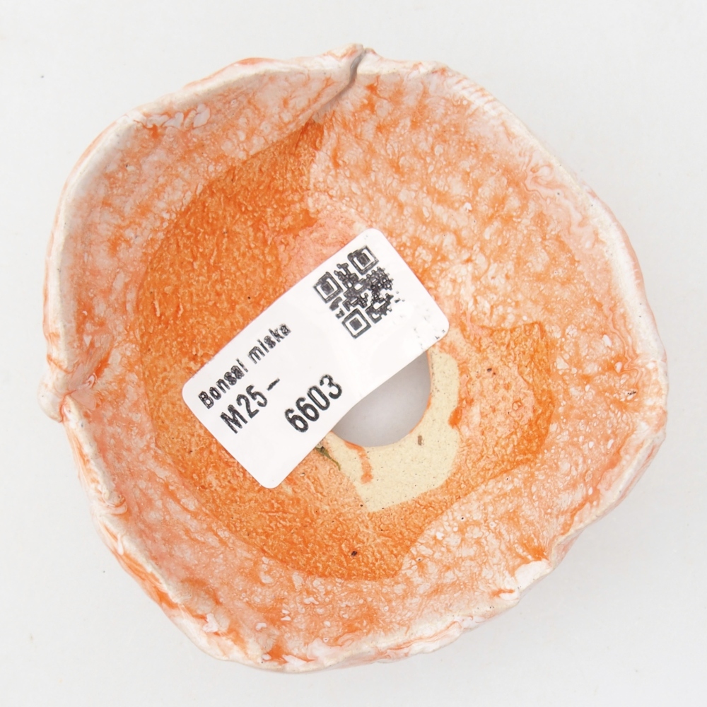 Keramická Skořápka  8 x 8 x 4,5 cm , barva oranžová