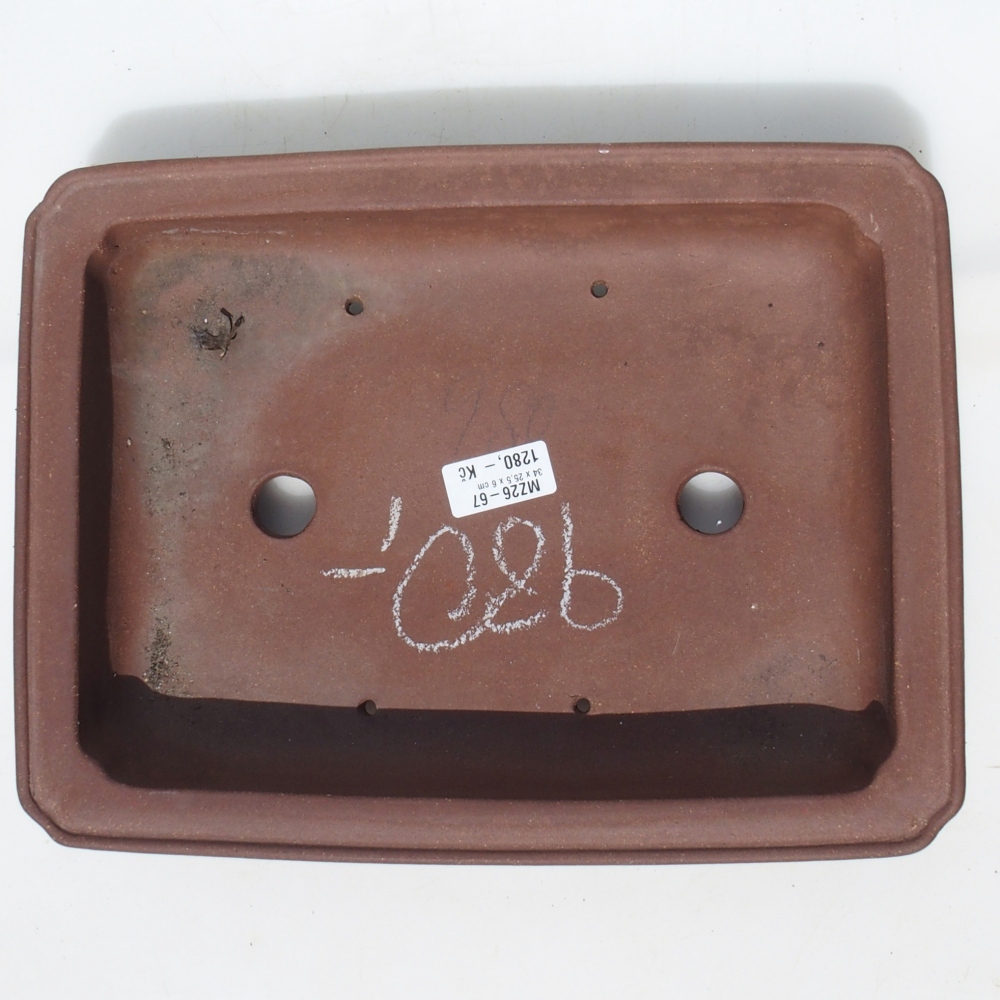 Bonsai miska 34 x 25,5 x 6 cm -  barva hnědá