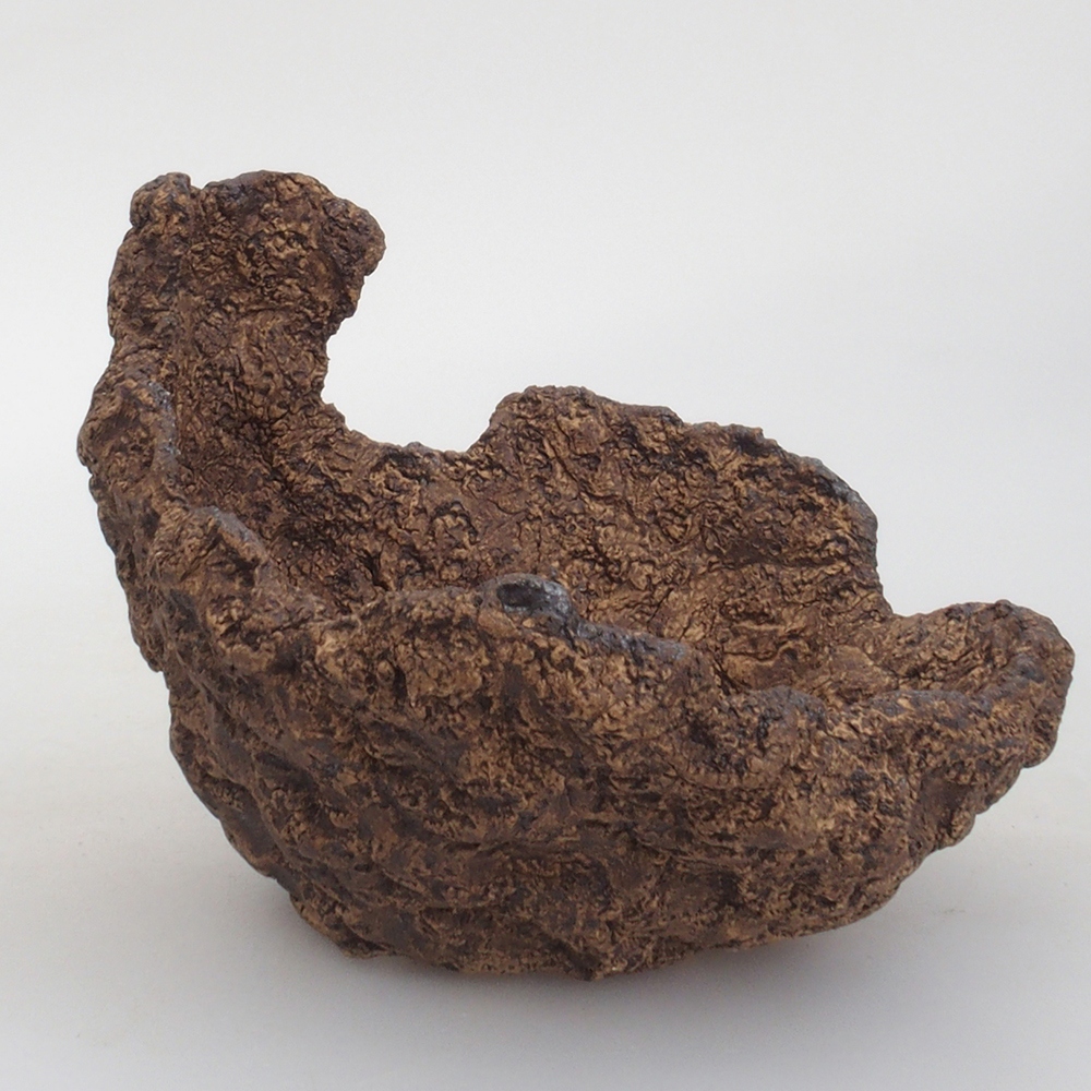 Keramická Skořápka  13 x 12 x 12 cm , barva hnědá