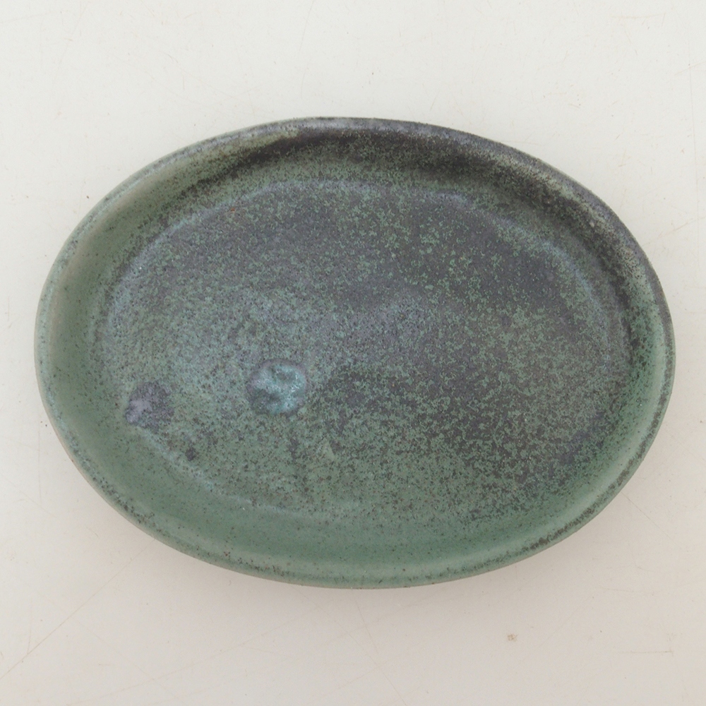 Keramická podmiska H04 - 10,5 x 8 x 1 cm - zelená