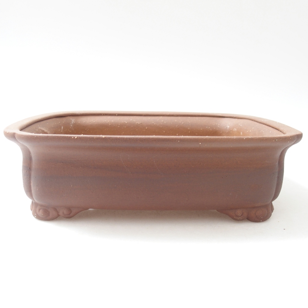 Keramická bonsai miska 19,5 x 17 x 5,5 cm, barva hnědá