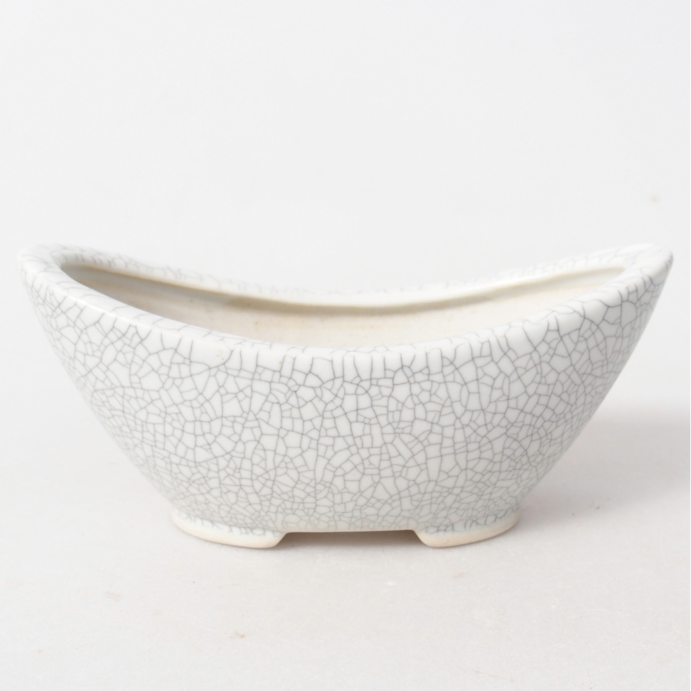 Keramická bonsai miska 12,5 x 6,5 x 5,5 cm, barva raku