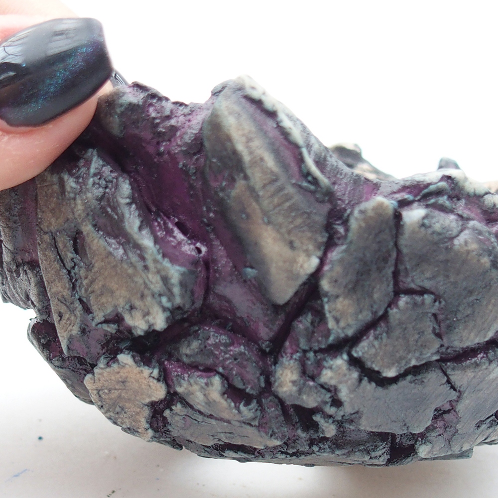 Keramická Skořápka 10,5 x 10,5 x 5,5 cm , barva fialová