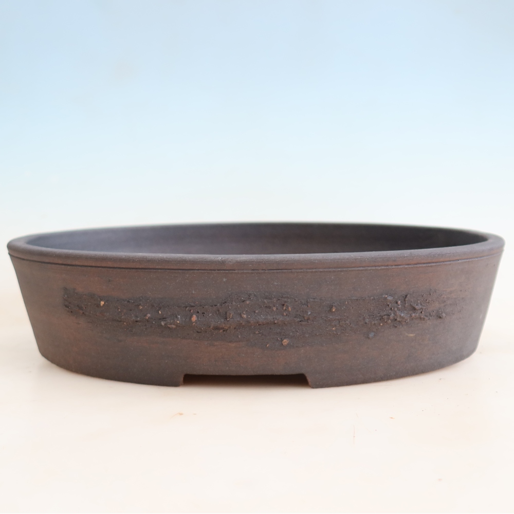 Keramická bonsai miska 37,5 x 30,5 x 8 cm, barva hnědá