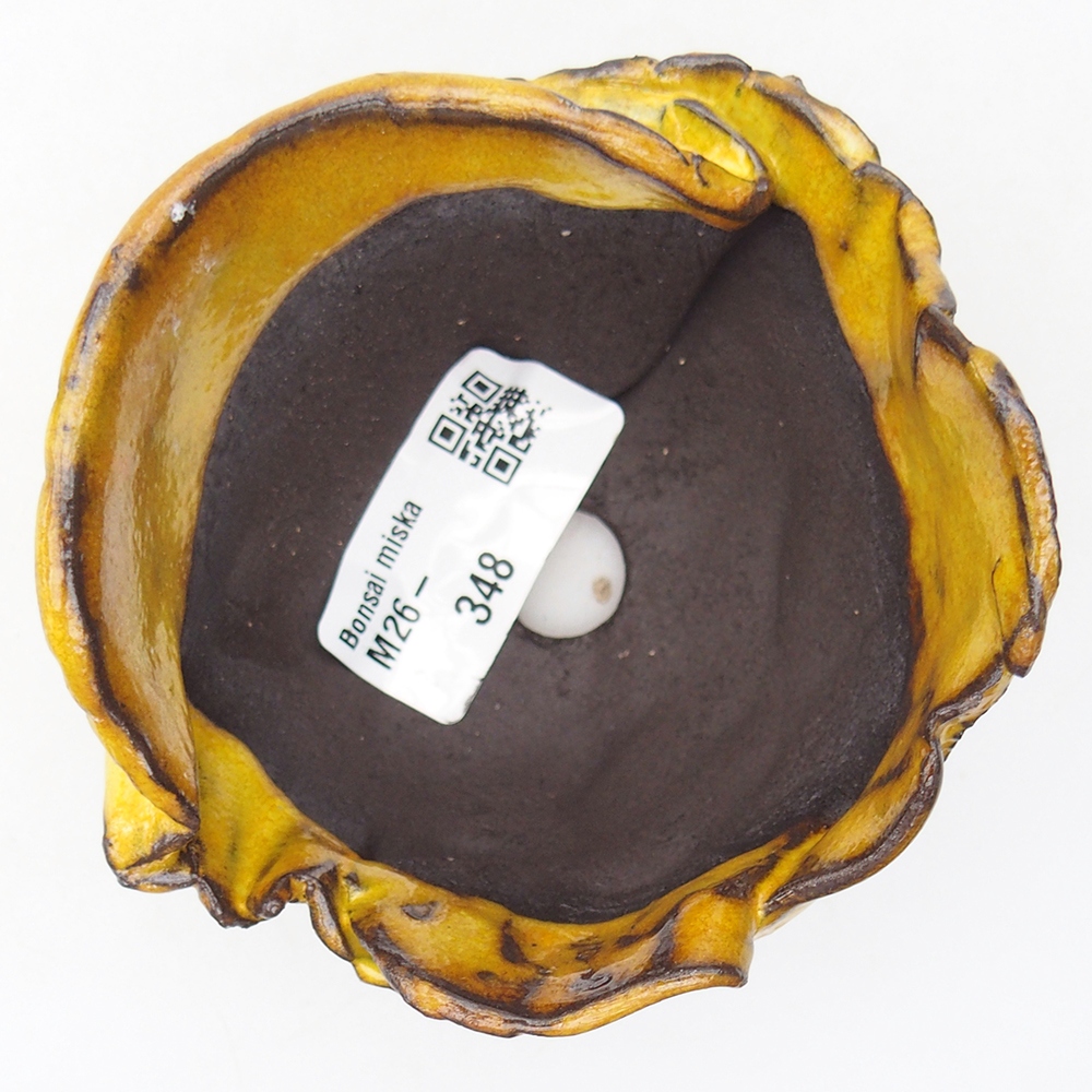 Keramická Skořápka 9 x 8,5 x 6,5 cm , barva žlutá