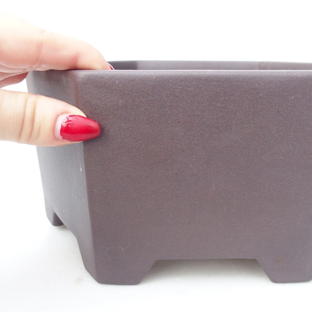 Miska 21 x 18,5 x 10 cm barva hnědá