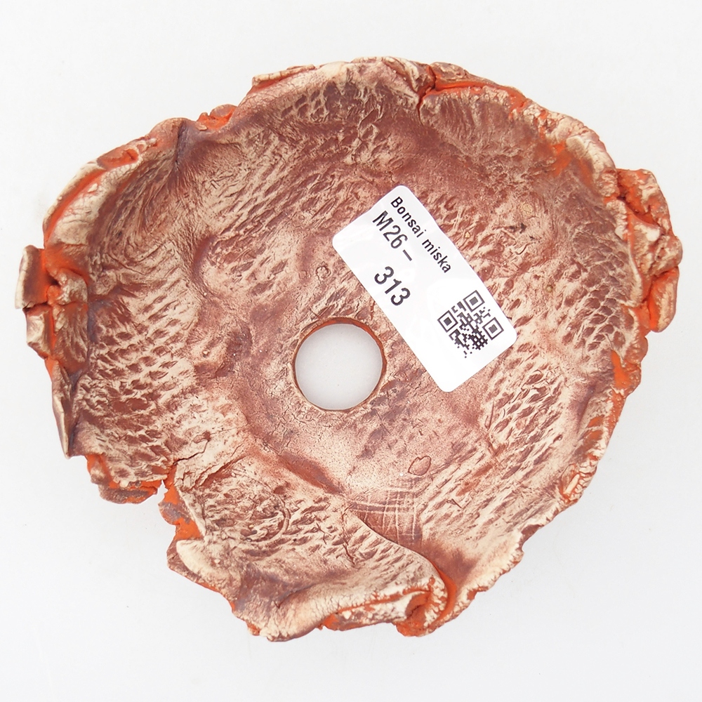 Keramická Skořápka 11 x 11 x 6 cm , barva oranžová