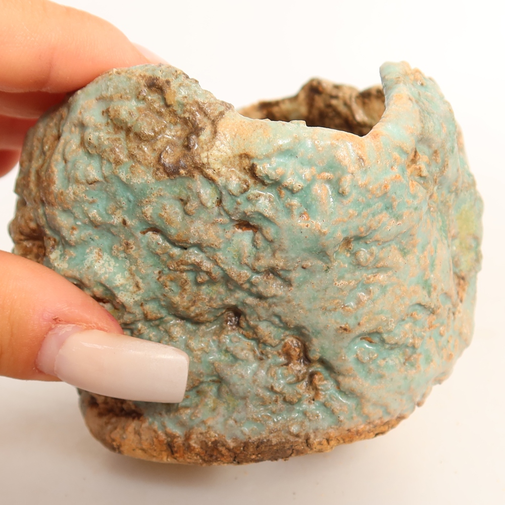 Keramická Skořápka  7 x 7 x 7 cm , barva zelená