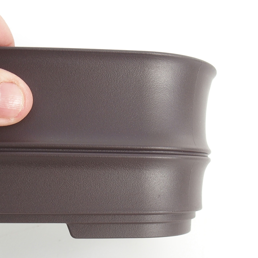 Miska plast MP-23 -  21 x 15 x 8 cm barva hnědá