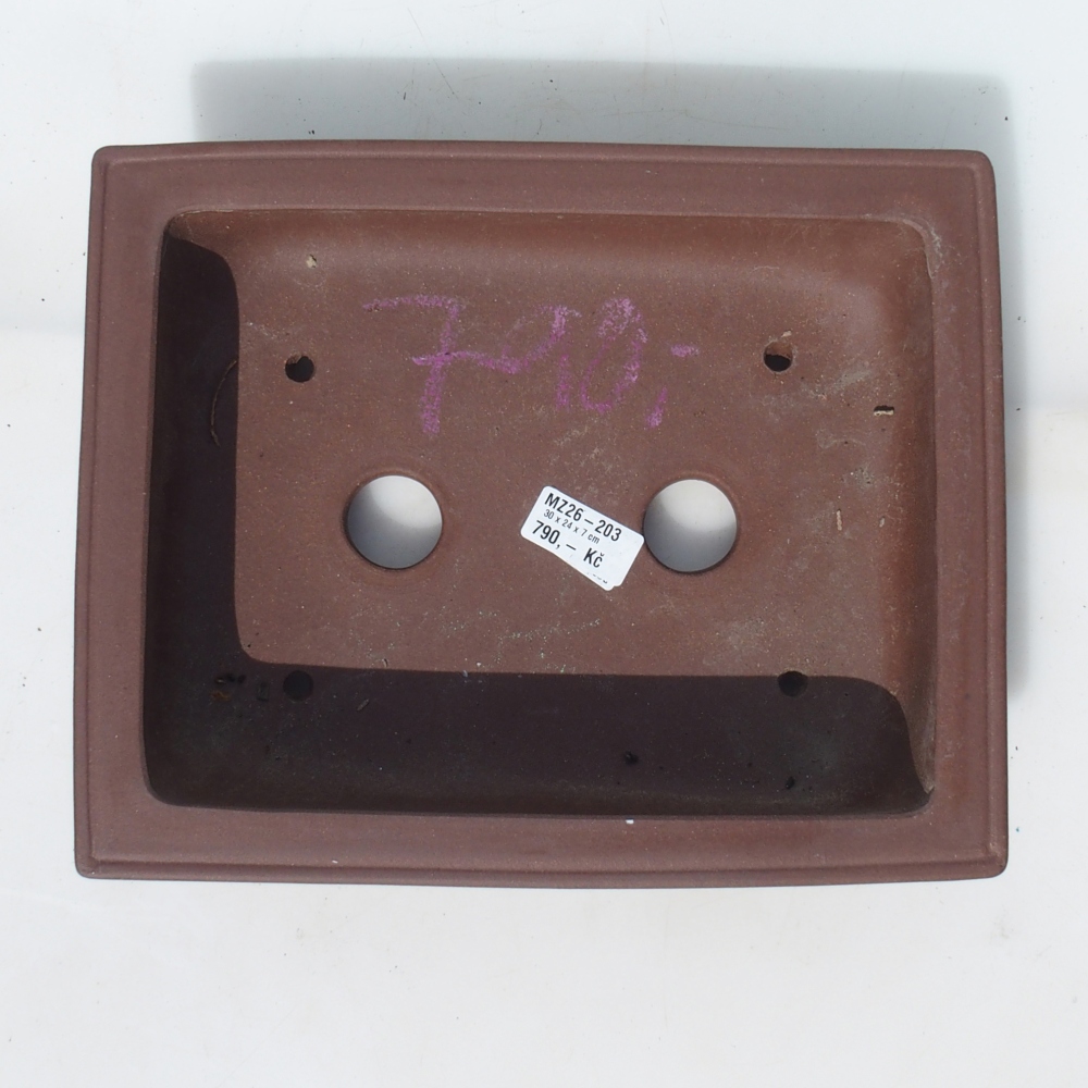 Bonsai miska 30 x 24 x 7 cm berva hnědá