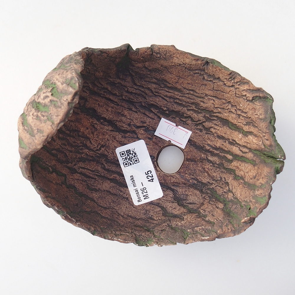 Keramická Skořápka 13 x 12 x 12,5 cm , barva zelená