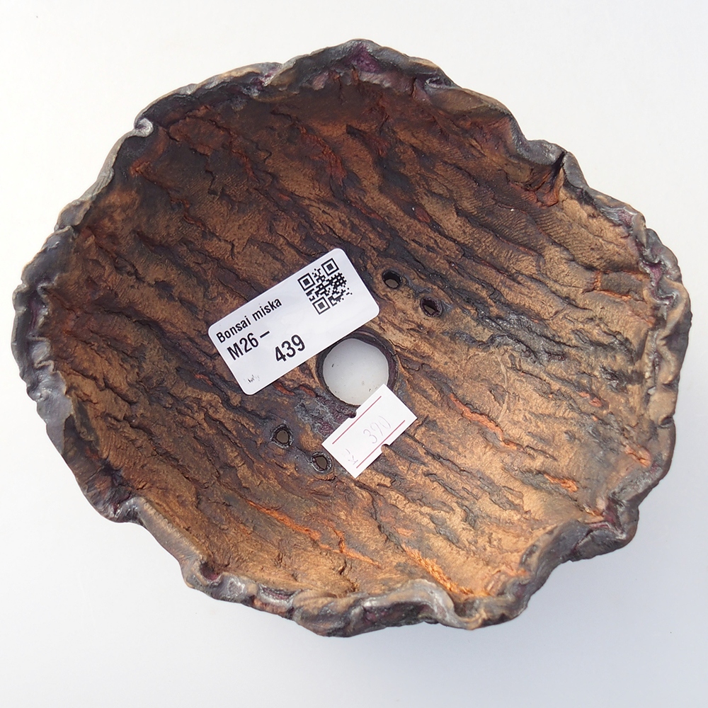 Keramická Skořápka 13,5 x 12,5 x 7,5 cm , barva hnědá