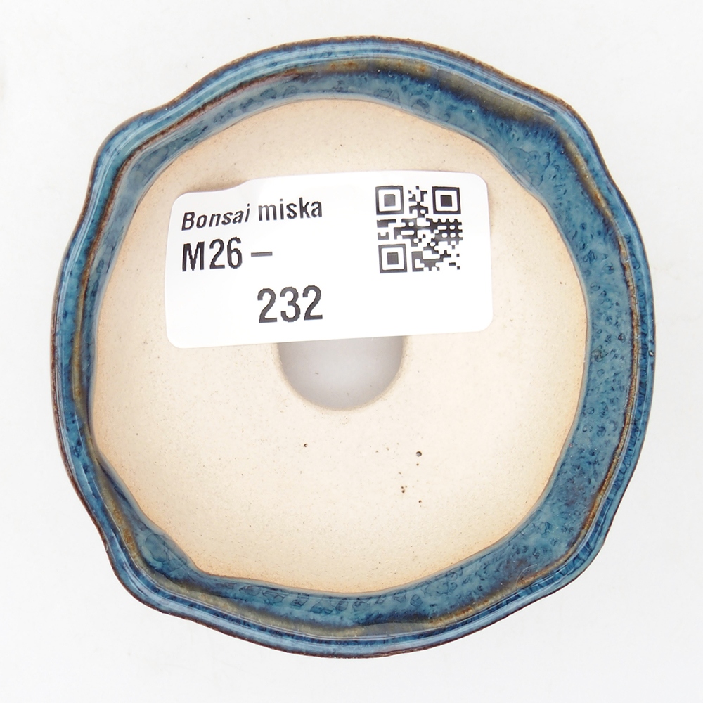 Mini bonsai miska 6,5 x 6,5 x 2,5 cm, barva modrá