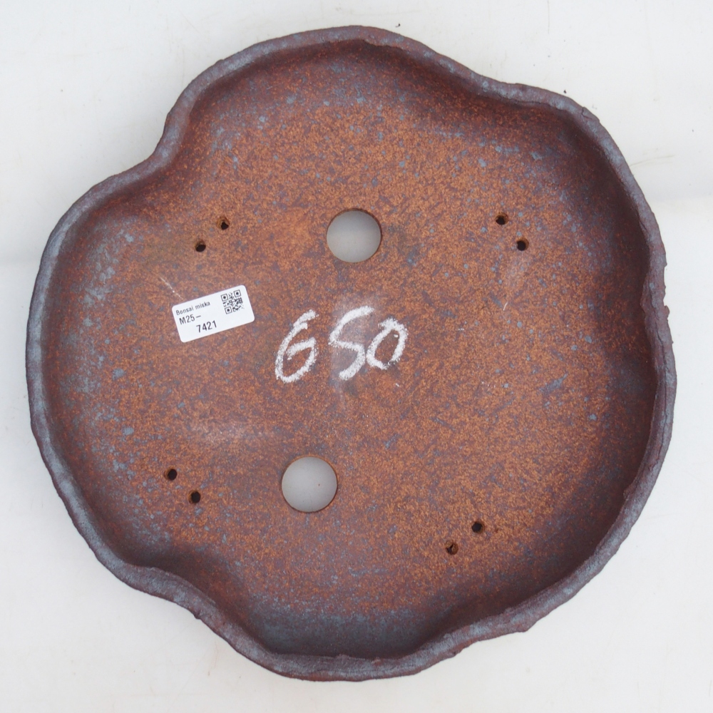 Bonsai miska 32 x 32 x 5,5 cm , barva hnědá