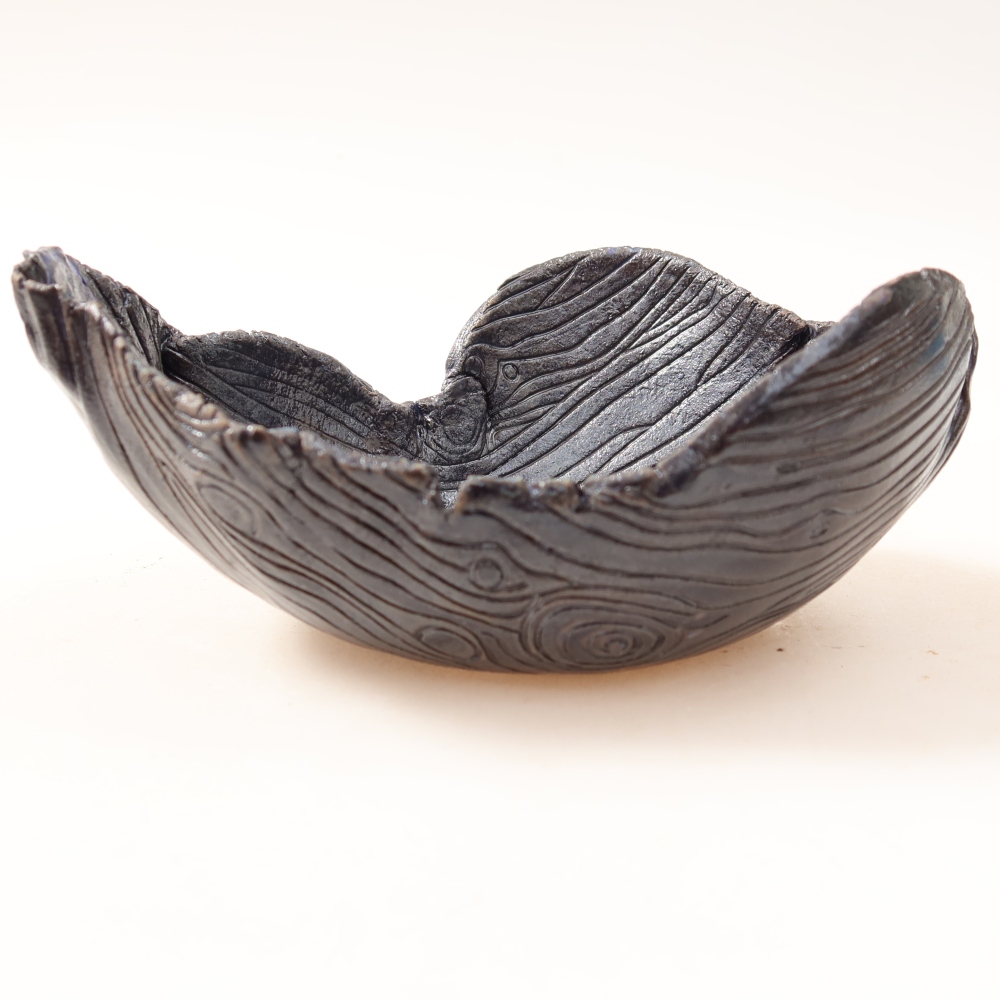 Keramická Skořápka  15,5 x 12 x 6,5 cm , barva zelená