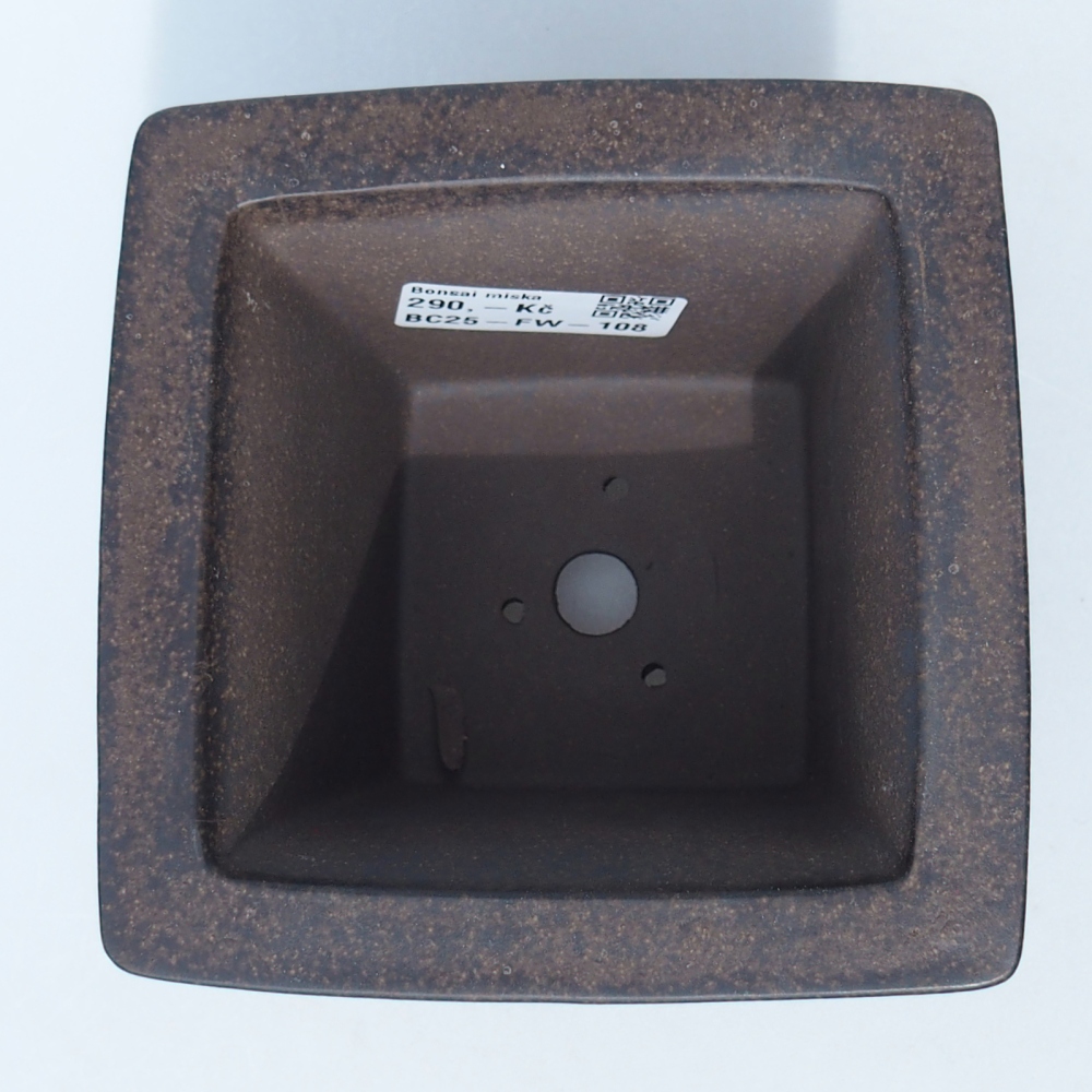 Miska 11,5 x 11,5 x 9 cm barva hnědookrová