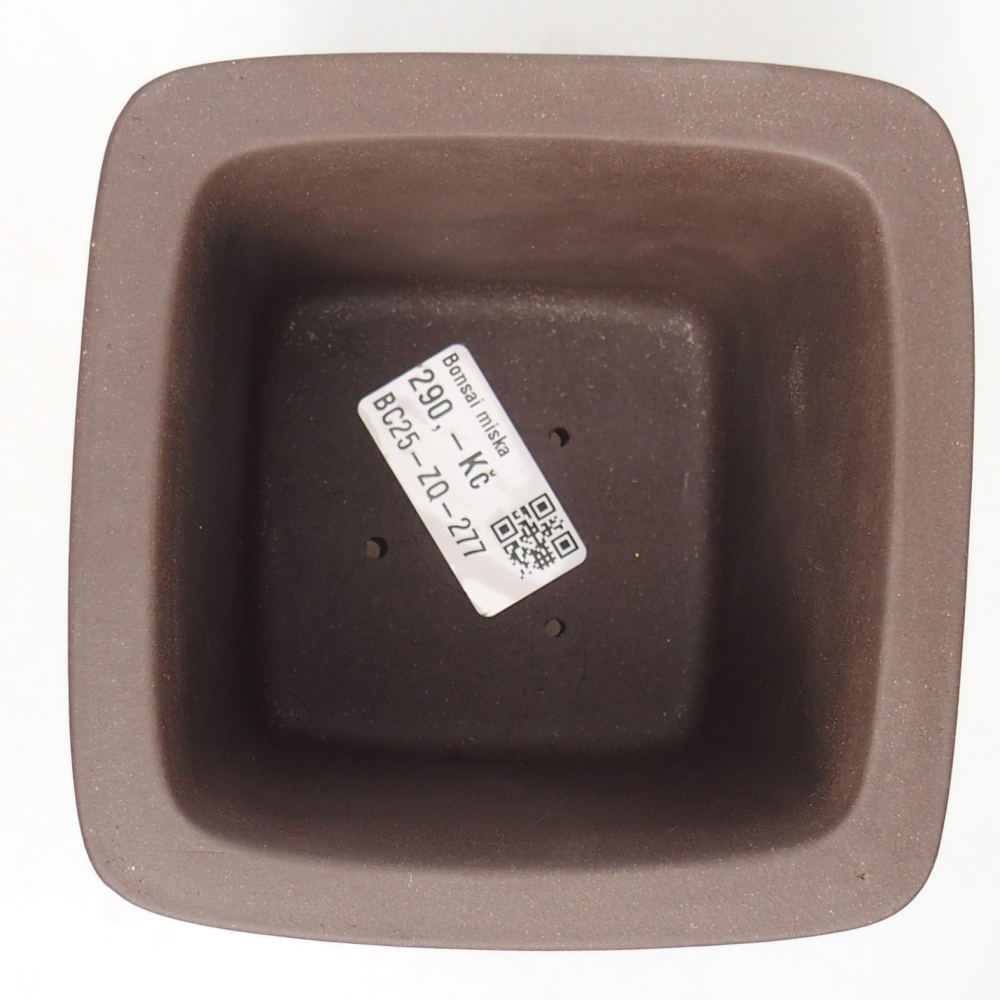 Miska 10,5 x 10,5 x 11,5 cm barva hnědá
