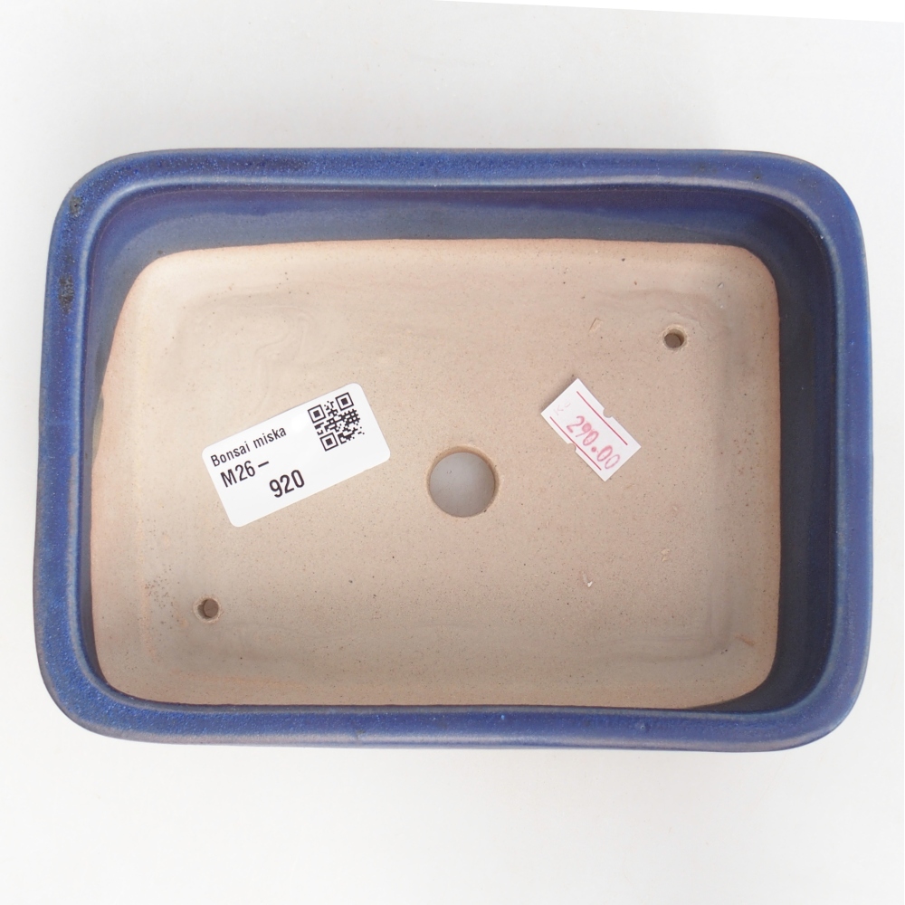 Keramická bonsai miska 16,5 x 12 x 5,5 cm, barva modrá