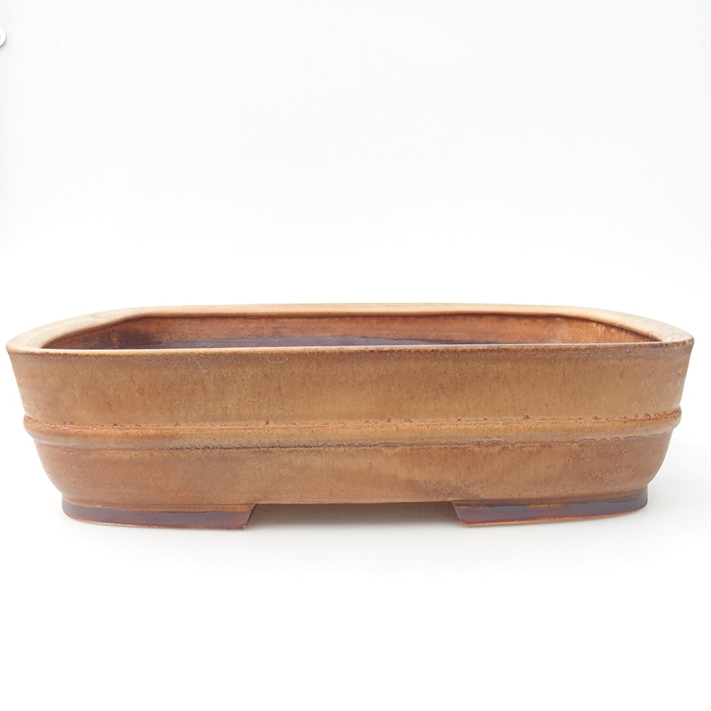 Keramická bonsai miska 29 x 24 x 7 cm, barva růžová