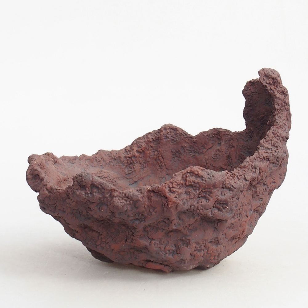 Keramická Skořápka 13 x 11 x 12 cm , barva hnědá