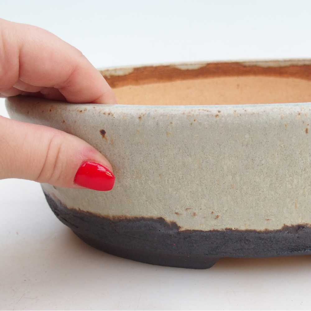 Bonsai miska 26,5 x 21 x 7 cm , barva béžová