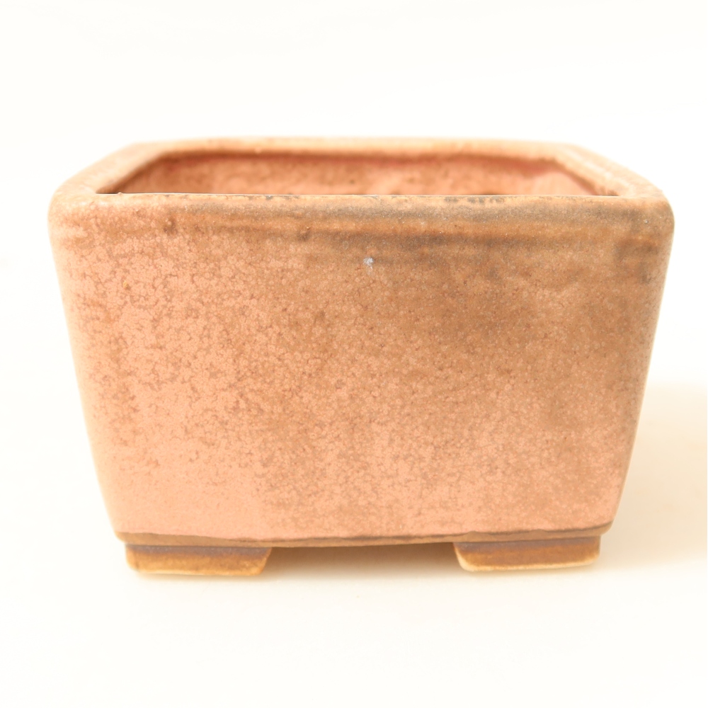 Keramická bonsai miska 8,5 x 8,5 x 5,5 cm, barva růžová