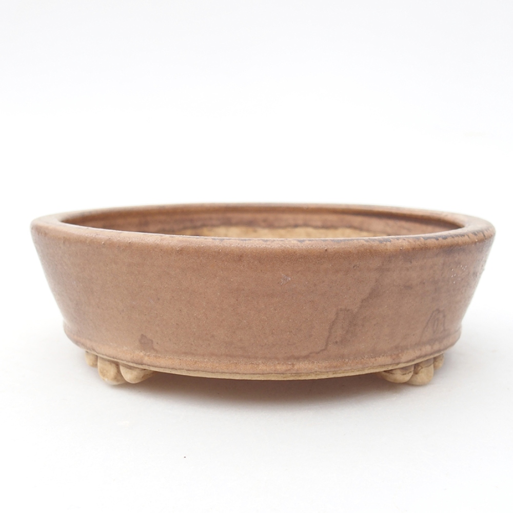 Keramická bonsai miska 13,5 x 13,5 x 4 cm, barva růžová