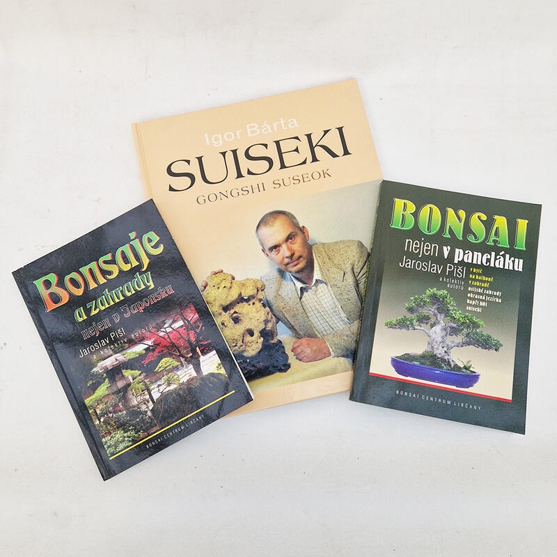 3 knihy Bonsai nejen v paneláku, Japonské zahrady a Suiseki