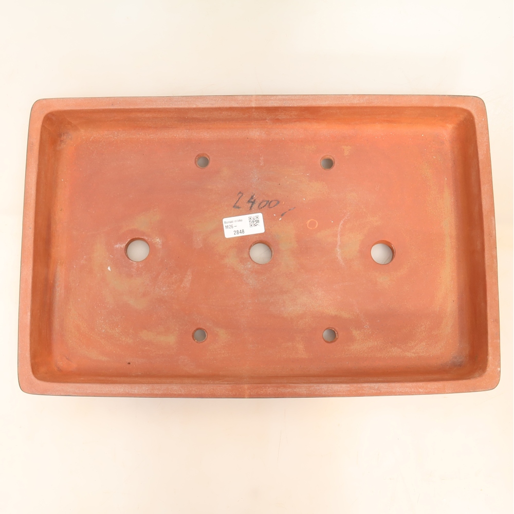 Keramická Miska  45 x 29 x 6,5 cm , barva cihlová