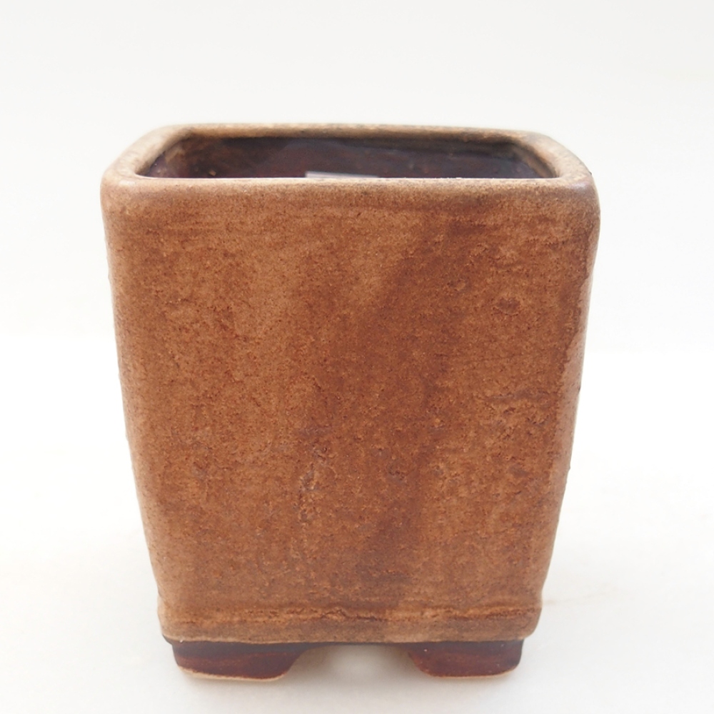 Keramická bonsai miska 6,5 x 6,5 x 7 cm, barva růžová