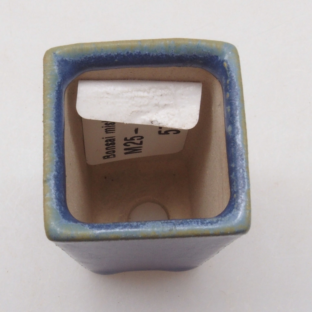 Mini bonsai miska 3 x 3 x 5 cm, barva modrá