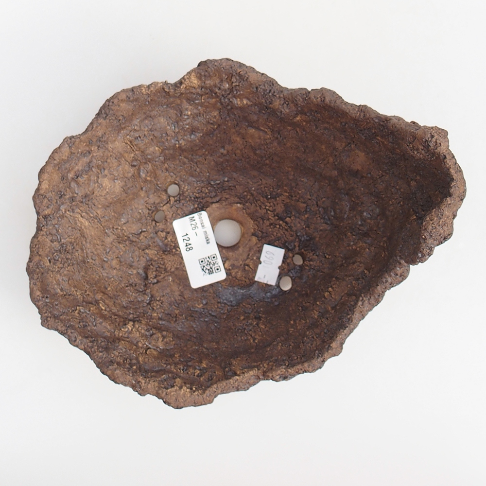 Keramická Skořápka 19 x 15 x 14 cm , barva hnědá