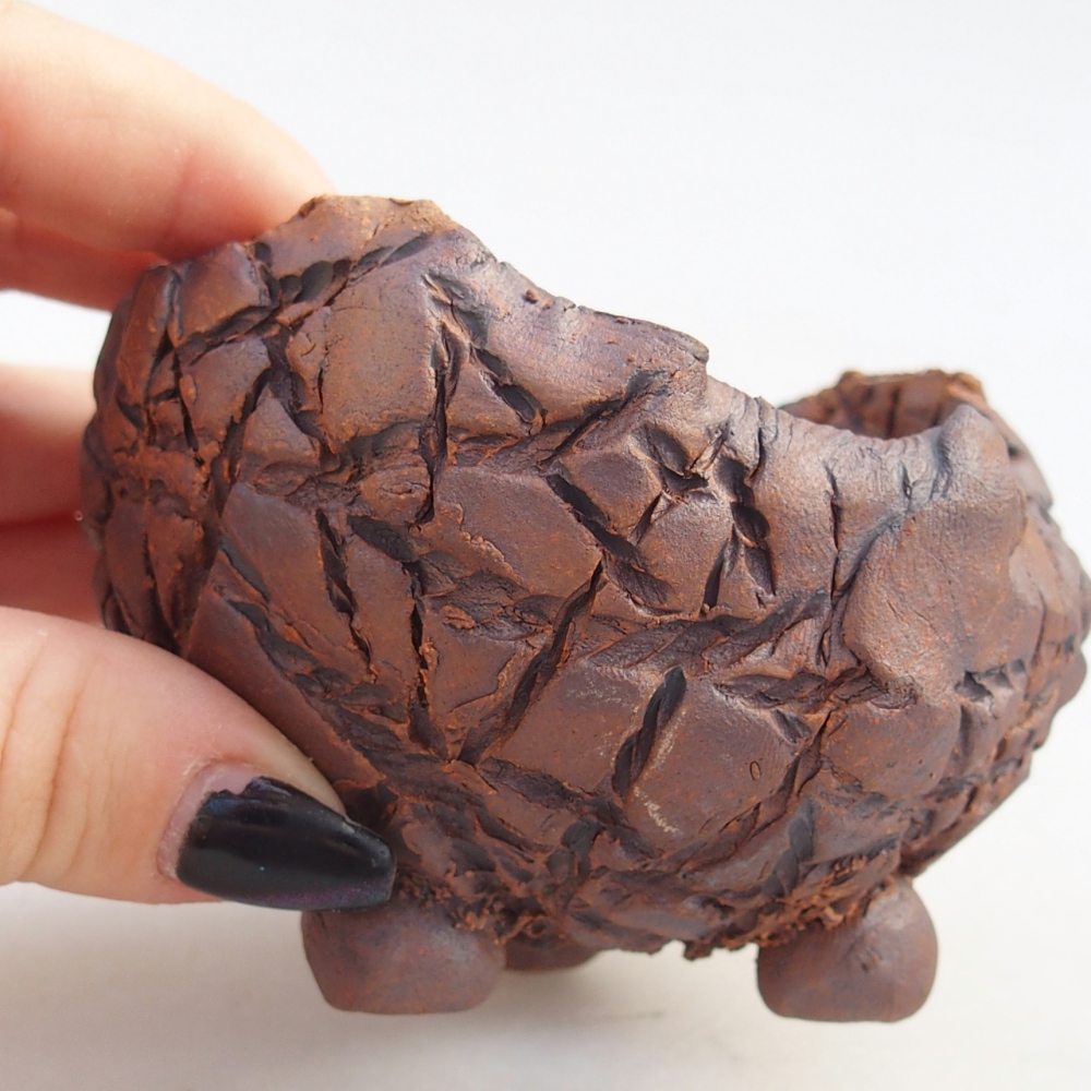 Keramická Skořápka 8,5 x 8 x 6 cm , barva hnědá