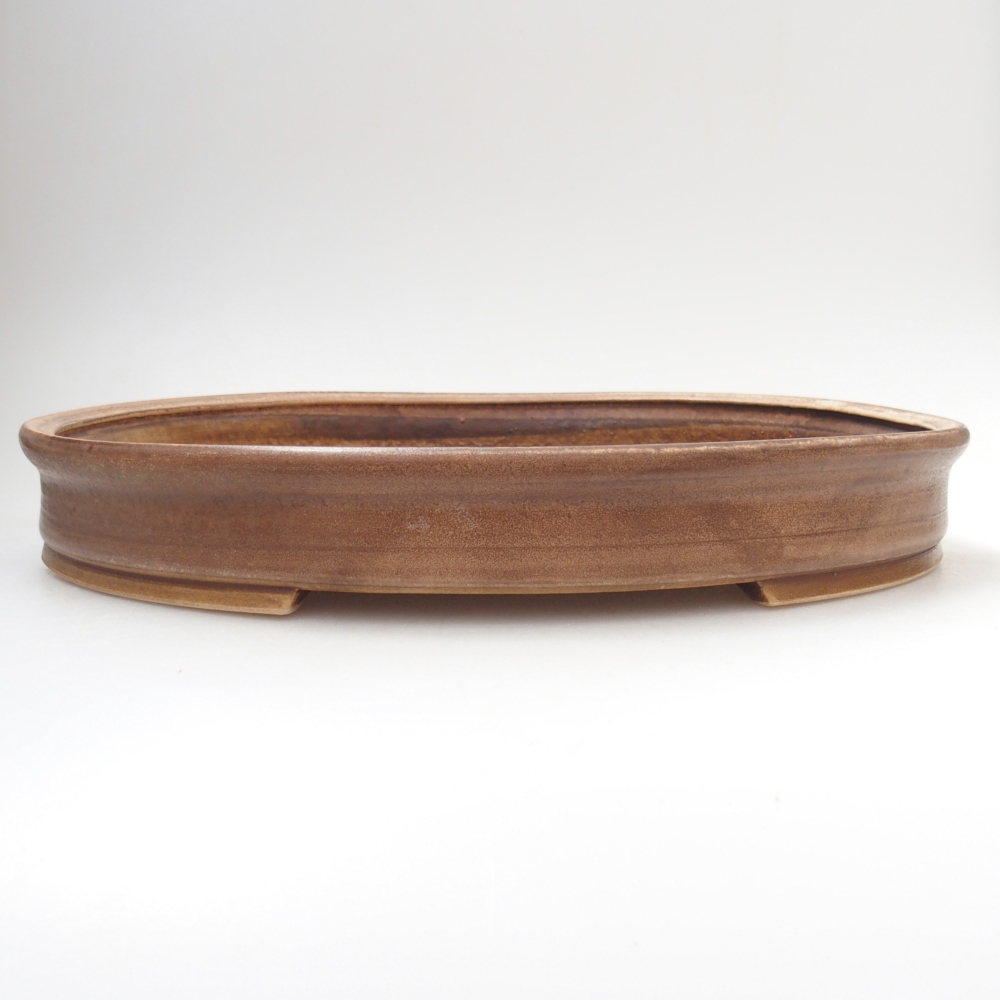 Keramická bonsai miska 30 x 26,5 x 4 cm, barva růžová