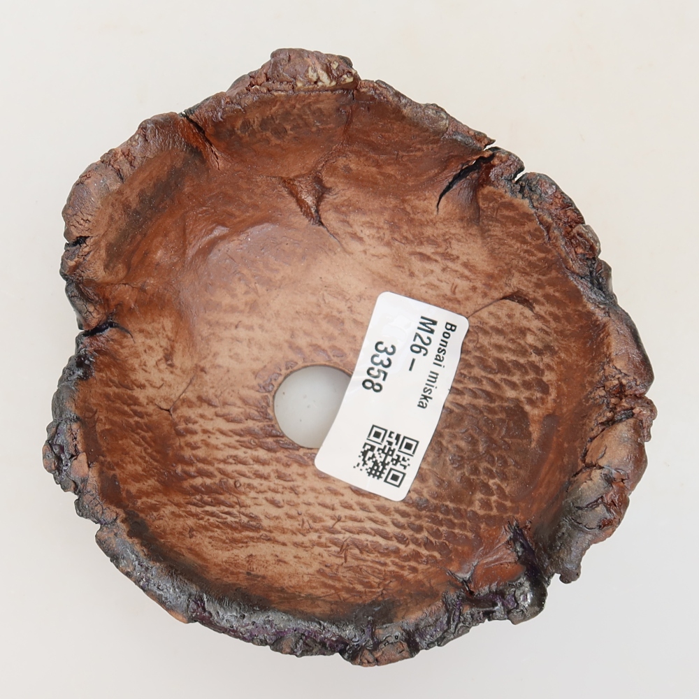 Keramická Skořápka  10,5 x 10,5 x 6 cm , barva hnědá