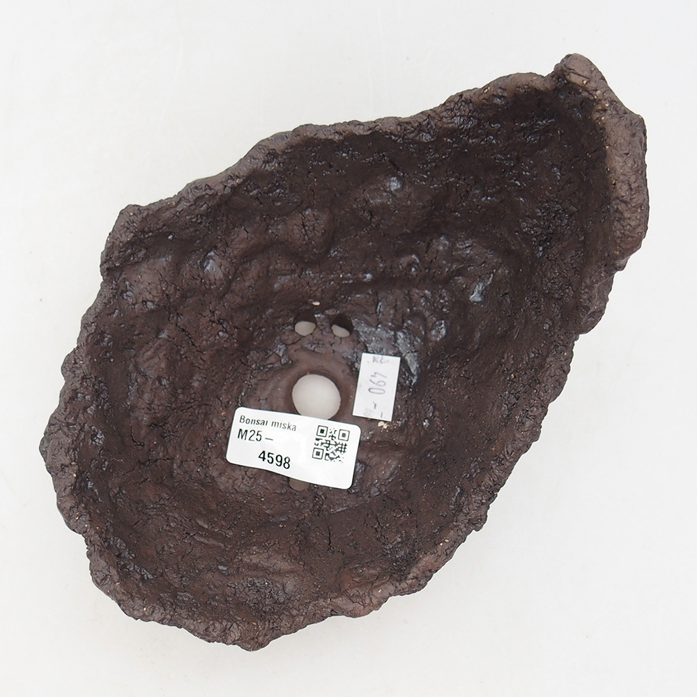 Keramická Skořápka  15 x 12,5 x 14 cm , barva hnědá