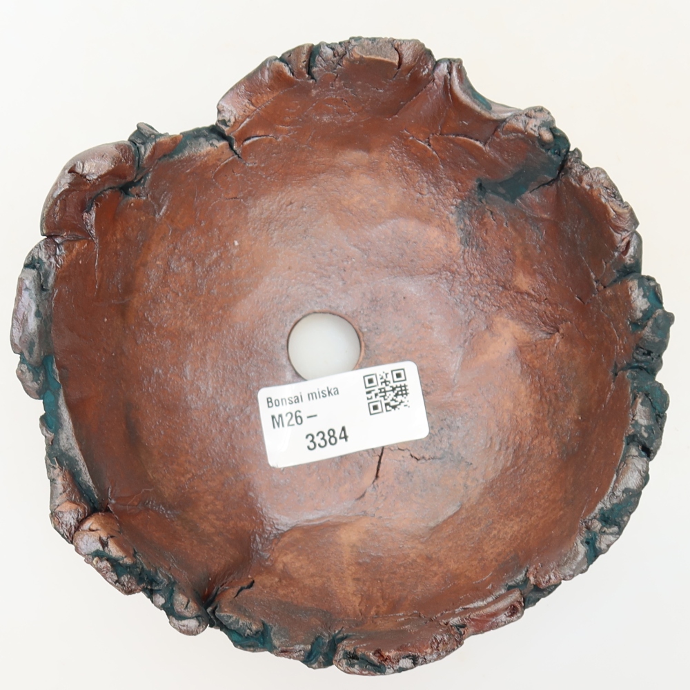 Keramická Skořápka 14 x 13 x 7 cm , barva zelená