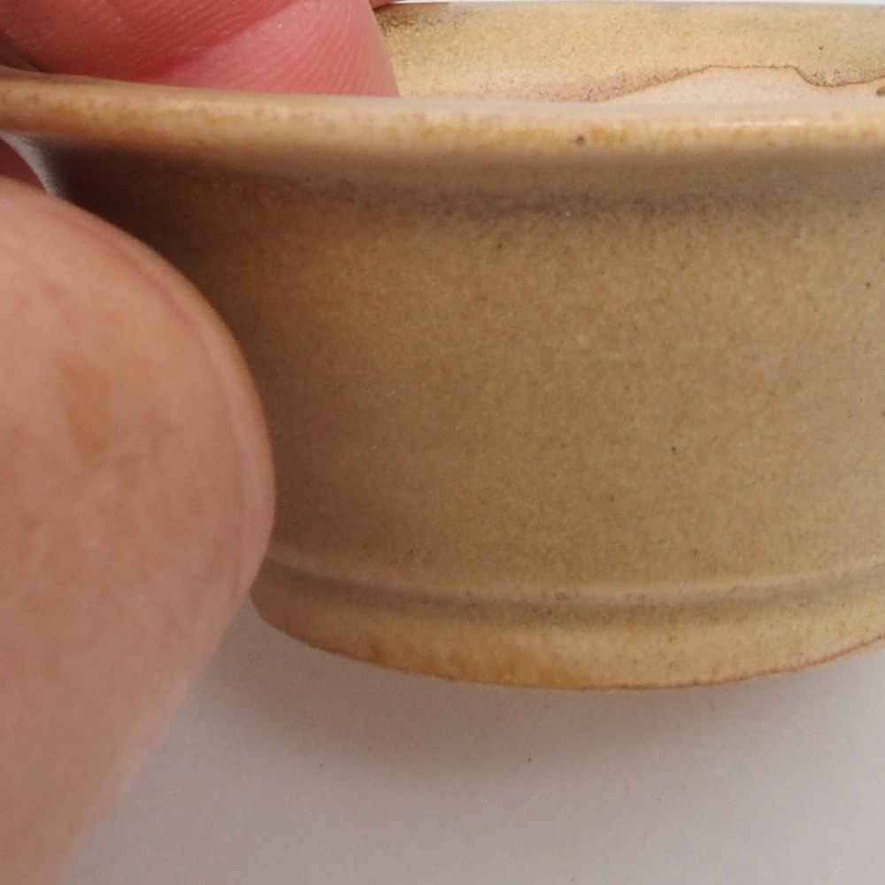 Mini bonsai miska 7 x 7 x 2,5 cm, barva hnědá