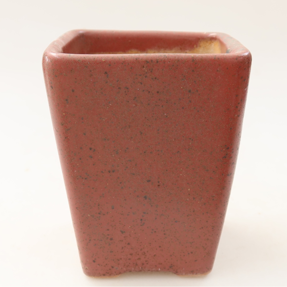 Keramická bonsai miska 8,5 x 8,5 x 11 cm, barva růžová