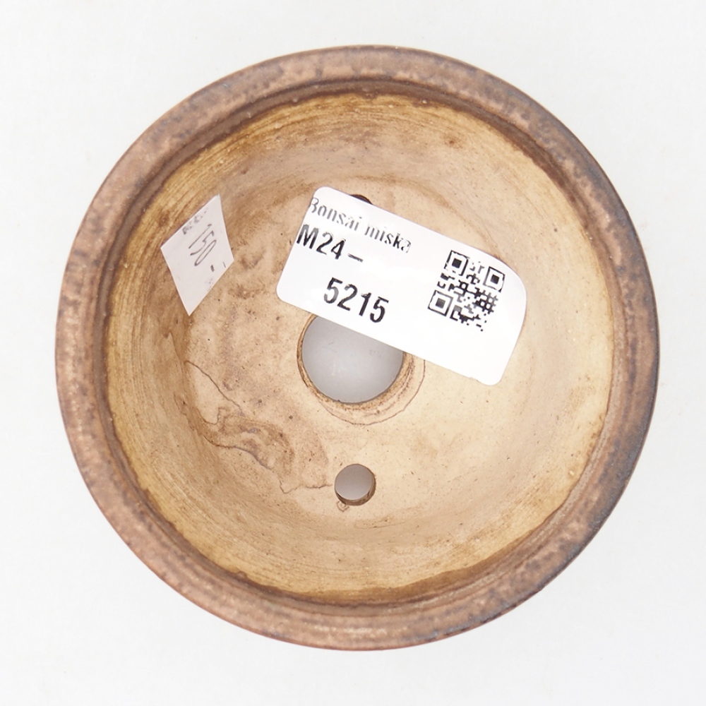 Keramická bonsai miska 9 x 9 x 3,5 cm, barva růžová