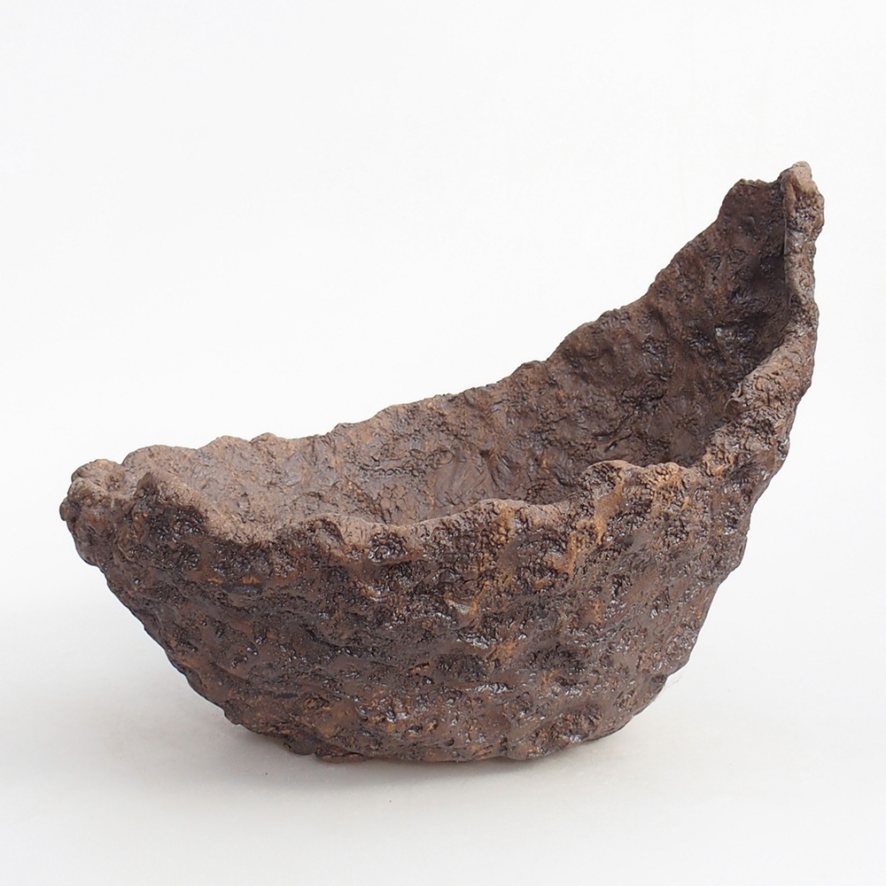 Keramická Skořápka 24 x 22 x 22 cm , barva hnědá