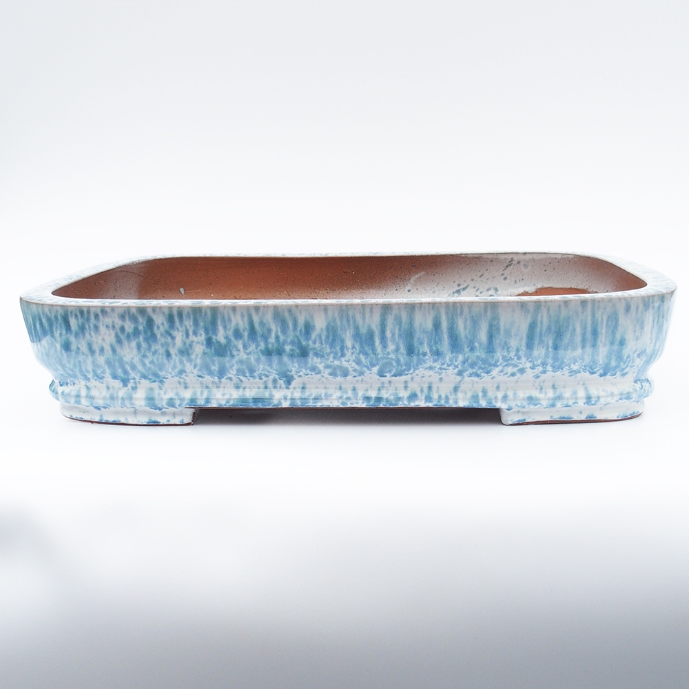 Miska 53 x 35 x 11 cm barva modrobílá