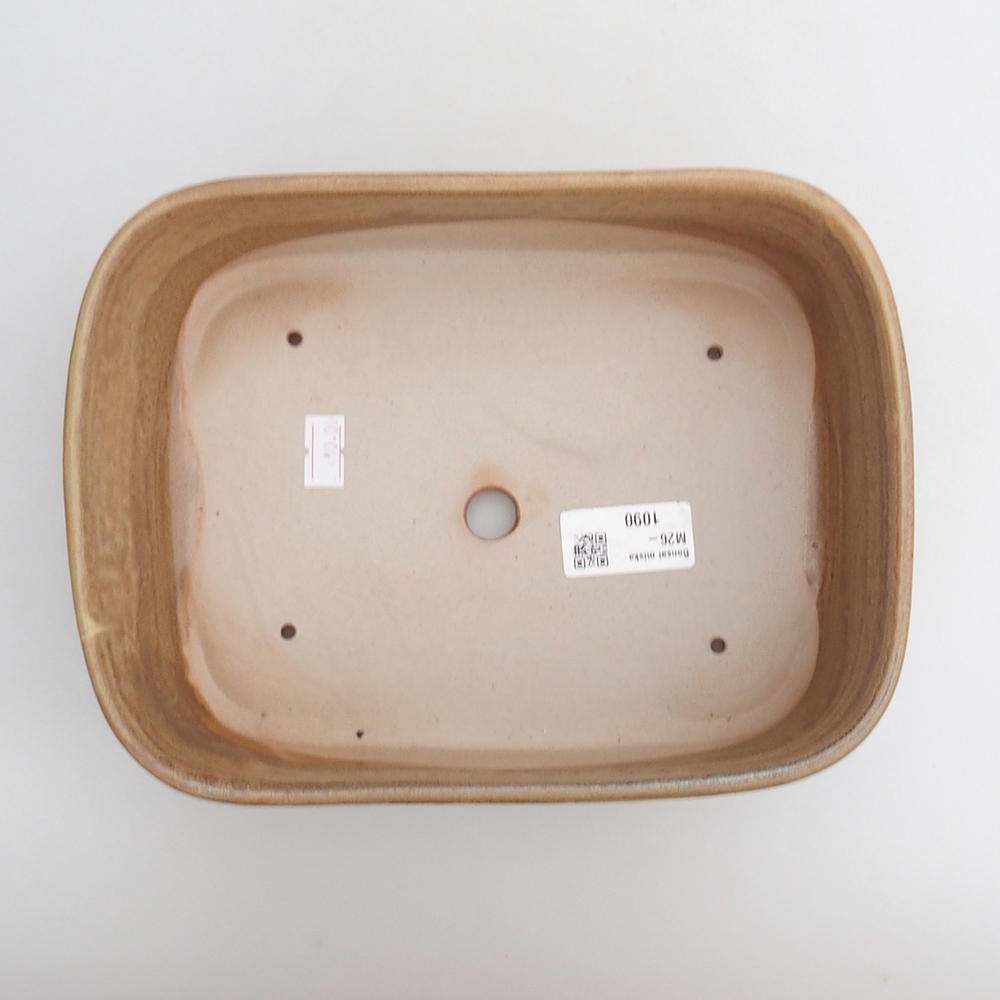 Keramická bonsai miska 23 x 17 x 7,5 cm, barva hnědá