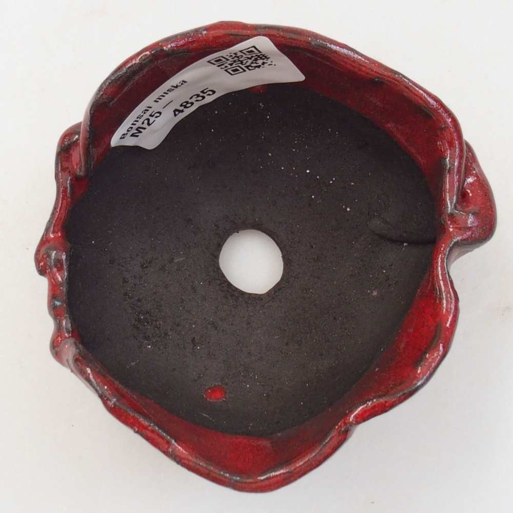Keramická Skořápka  8 x 7 x 4,5 cm , barva červená