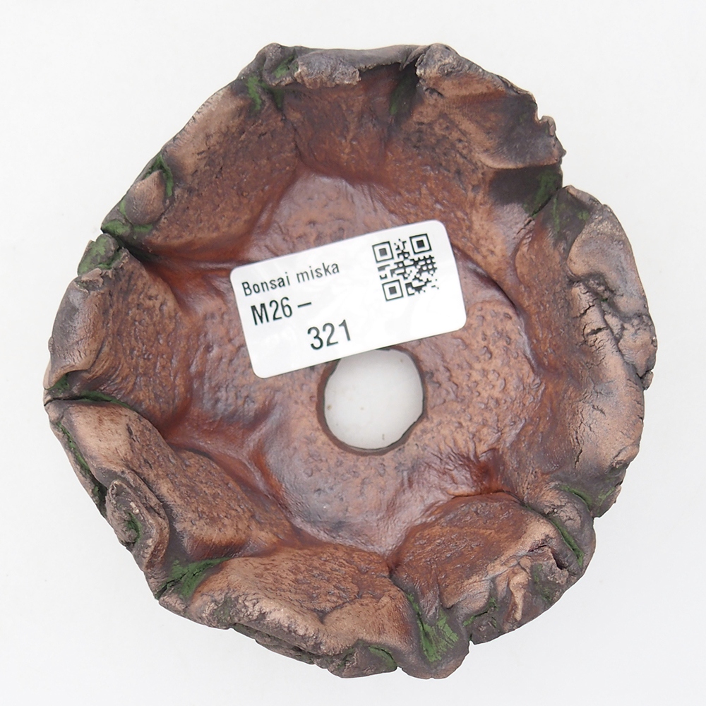 Keramická Skořápka 10 x 9 x 5,5 cm , barva zelená