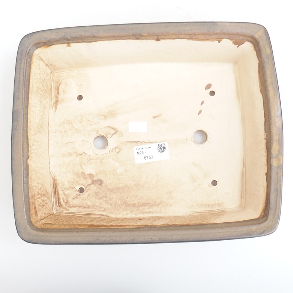 Keramická bonsai miska 29,5 x 25 x 7,5 cm, barva hnědá