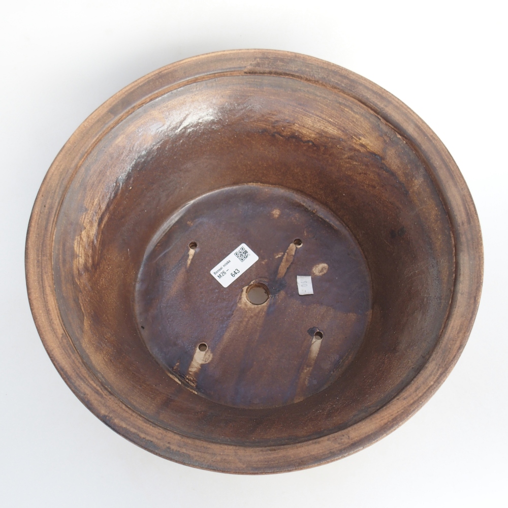 Keramická bonsai miska 31,5 x 31,5 x 14 cm, barva růžová