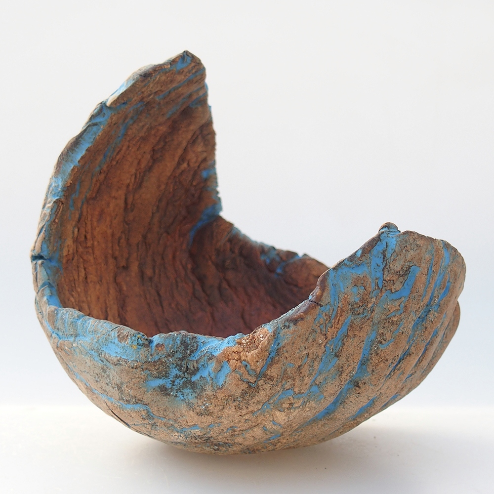 Keramická Skořápka 10 x 10 x 12 cm , barva žlutá